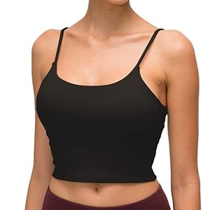 Camiseta sin mangas para mujer, Chaleco Corto informal para Fitness, tejido Top corto de colores sólidos, camisetas sin mangas cortas para mujer 2021 - Product Image 1