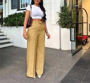 Pantalon Palazzo Élégant Taille Haute Respirant pour Femme, Coupe Ample, Idéal pour le Bureau et les Tenues Décontractées Professionnelles - Product Image 2