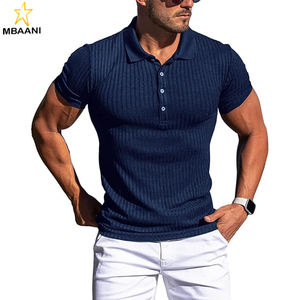 Camisetas Polo con Cuello para Hombre, Corte Ajustado, Tejido Texturizado, Manga Corta, Botones, Estilo Casual y Elegante - Product Image 1