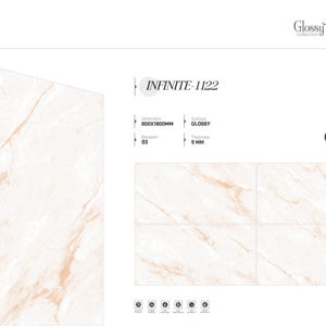 Azulejos de porcelana de alta gama, gran formato, brillantes, de 800x1600, 1200x1800, 750x1500 mm, azulejos premium para pisos y paredes, ideales para proyectos. - Product Image 1