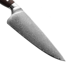 Couteau de cuisine forgé à la main, lame en acier damas, manche en bois confortable, couteau de chef professionnel de qualité supérieure pour la cuisson - Product Image 2