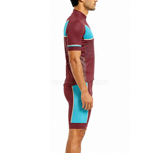 Custom Lightweight Polyester <b>Cycling</b> Uniform Breathable Jersey <b>Padded</b> Bib <b>Shorts</b> Moisture Wicking Performance Apparel Road Bike - Product Image 4
