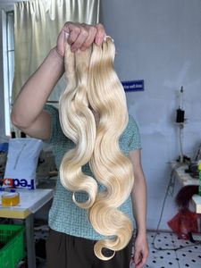 Extensiones de cabello crudo vietnamita de un solo donante alineado con cutícula 100%, sin enredos, trama de cabello ondulado corporal no químico, tipo de cabello humano - Product Image 6