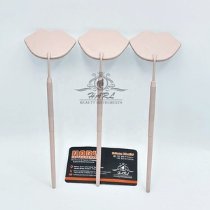 แหนบต่อขนตาสแตนเลสรูปปากเปลือยกล่องกระจกขนตาที่สวยงามใช้งานง่าย - Product Image 4