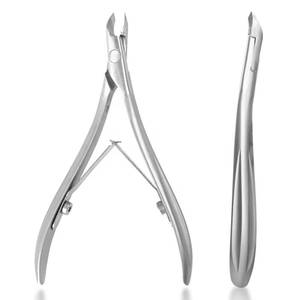 Professional Stainless Steel Bevel Nail Nipper Sharp <b>Edge</b> Cuticle <b>Trimmer</b> for Thick Finger Nails - Product Image 1