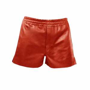 Boxer en cuir Nappa rouge fait main : Sous-vêtements de sport en peau d'agneau - Product Image 1