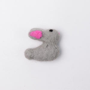 Wholesale Felt & Yarn Handmade 5cm Wool Felt Bunny Craft Supplies Child Easter Decor DIY Projects Ornaments Seasonal Displays - Product Image 1