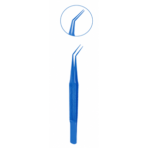 Forceps de Capsulorhexis en Titane Bleu Haute Précision pour une Préhension Précise des Capsules et un Contrôle des Tissus - Product Image 3