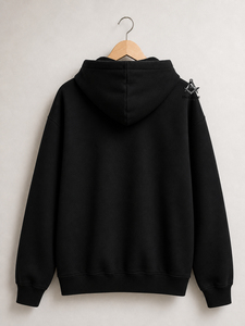 Heritage Masonic Regalia Delta Sigma Women's Black Hoodie Cotton Fleece Slim Fit Red Sweatshirt Full <b>Zipper</b> Heavyweight Knitted - Product Image 3
