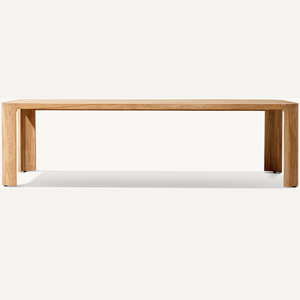 Mesa para usar en el comedor con un concepto de exterior, disfrutando de la brisa fresca, hecha de madera de teca. - Product Image 1