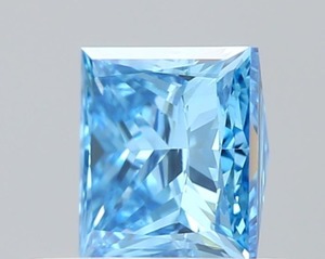 เพชรเม็ดเดี่ยวสีน้ำเงินสดใส 0.54 กะรัต ทรงปรินเซส ผลิตด้วยวิธี CVD ได้รับการรับรองจาก IGI คุณภาพการเจียระไนดีเยี่ยม สมมาตรดีเยี่ยม เพชรหลวมสีน้ำเงิน - Product Image 5