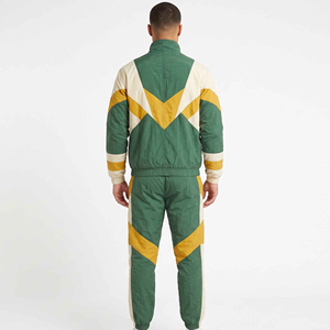 Custom Plain Nylon Tracksuit <b>Jacket</b> Wholesale Windbreaker Tracksuit for <b>Men</b> Sweatsuit Manufacturer Embroidery Zip up Jogger - Product Image 5