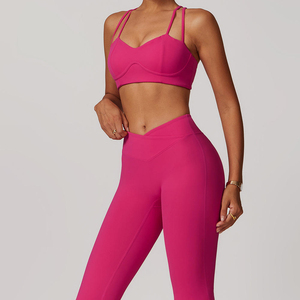 High Support Seamless Breathable Women's Sports Bra with Front Logo-Private Label Simple Style for Yoga Gym & Running - Product Image 2