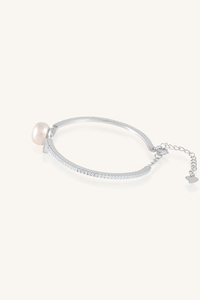 Brazalete de Perlas y Circonitas en Plata de Ley 92.5 KLSB-20553 - Product Image 3