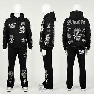 Survêtement à capuche uni pour homme avec design personnalisé, collection hiver tendance, 100% coton, service OEM à bon prix - Product Image 1