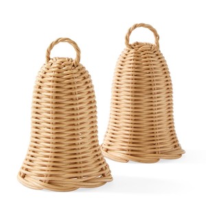 <b>Christmas</b> ornament wholesale supply eco friendly rattan bows competitive price bow shaped ornaments - Product Image 4