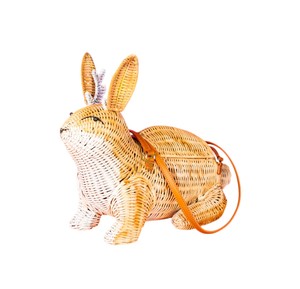 Wholesale Creative Rattan Storage <b>Basket</b> Novelty Jackalope Shaped Decorative Woven <b>Basket</b> for <b>Easter</b> Home Decor - Product Image 1