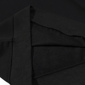 Sweat-shirt à capuche noir pour femme, coupe oversize, épaules tombantes, décoration rivets, en coton tricoté, pour l'automne - Product Image 3