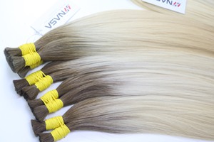 Extensions de cheveux en vrac les plus vendues Cheveux vietnamiens Double noyade 100 grammes Couleur foncée 24 pouces - Product Image 2