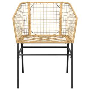 Juego de comedor de patio de 7 piezas de ratán sintético marrón con colección de muebles de jardín de vidrio - Product Image 6