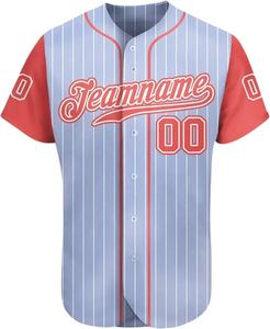 Conception personnalisée séchage rapide personnalisation logo sublimé chemises de baseball pour uniformes de sport grande taille avec logo imprimé - Product Image 5