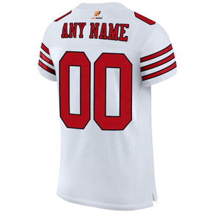 Maillot de football américain personnalisable pour adulte, coupe classique, grandes tailles, avec empiècements contrastés, respirant, uniforme personnalisé avec nom - Product Image 6