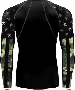 <b>Custom</b> Logo Factory Made <b>Compression</b> <b>Shirt</b> Long Sleeve Plain Fitness Rash Guard <b>Custom</b> <b>Design</b> 100% Polyester Rash Guard For Men - Product Image 3