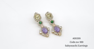 Boucles d'oreilles pendantes 09399 en zircon cubique, ovales, plaquées Mehandi, avec pierres doublettes, bijoux pour mariage, fête, cadeau - Product Image 3