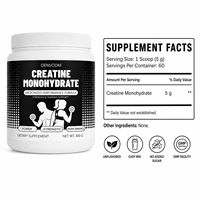 Fournisseur ODM de créatine monohydrate pour l'entraînement quotidien des adultes, amélioration des performances, poudre micronisée de nutrition sportive 300g