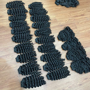 Super Oferta: Extensiones de Cabello Humano Rizado al Vapor de Proveedores de Cabello Natural, Color Natural, Directo de Fábrica en Vietnam - Product Image 4