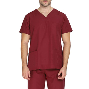 Uniformes Médicos para Doctores y Enfermeros, Conjuntos de Uniformes Médicos Elásticos y Suaves para Hombre, Uniformes de Trabajo de Manga Corta, OEM - Product Image 3