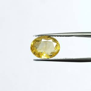 Zafiro amarillo ovalado natural de 6.50 quilates de Sri Lanka, piedras preciosas sueltas para la fabricación de joyas y anillos YOIH-158 - Product Image 3