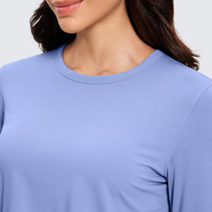 Camiseta de yoga para mujer, ropa de gimnasio para mujer, fácil de llevar, de manga larga, elástica y transpirable, camiseta de yoga para mujer - Product Image 3