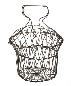 Cesta de Almacenamiento de Alambre Metálico Premium con Asa, Diseño Rústico, Organizador Multiusos, Elegante Adorno para el Hogar - Product Image 3