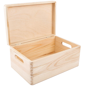 Square Wooden Boxes With Wood Finished High Standard Natural Wood Boxes For Home Storage And Organization - Product Image 6