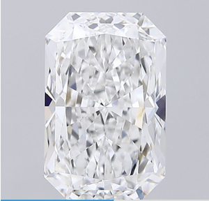 Diamant synthétique cultivé en laboratoire certifié IGI, taille radiant, 3,82 carats, couleur D, clarté VVS2, CVD ROYAL GEMS, pour la fabrication de bijoux, certificat n°. - Product Image 1