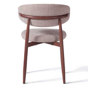 Silla de Comedor de Madera de Teca Hecha a Mano de Primera Calidad con Tapicería, Diseño Moderno, Muebles de Exportación para Proyectos Hoteleros - Product Image 6