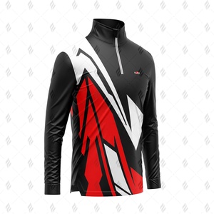 Nouvel Arrivage – Chemise Polaire Décontractée à Demi-Zip, Coupe Classique, Imprimée sur Mesure, Respirante, en Tissu Tricoté Polyester Teint Uni pour l'Hiver - Product Image 4