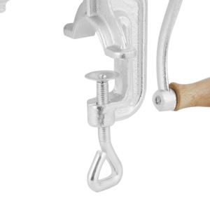 Tritacarne Manuale Robusto in Ghisa e Acciaio con Morsetto da Tavolo, 1 Lama di Taglio, Macchina per Salsicce per Uso Domestico - Product Image 3