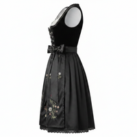 Robe Dirndl bavaroise sur mesure de qualité supérieure pour femmes, costume traditionnel d'Oktoberfest, tenue de serveuse de bière allemande, broderie florale, uniforme