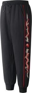 Streetwear Men's Kirin Embroidered Graphic Hoodies and Jogger Pants <b>Set</b> - Product Image 5
