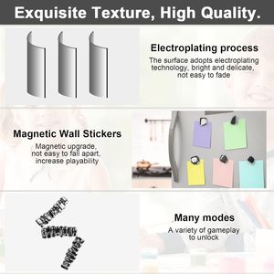 Kit di 24 Magneti Neri in Ematite per Frigorifero, Pietre Magnetiche Irregolari Lucidate Fai-da-Te per Casa e Ufficio, Magneti Promozionali - Product Image 3