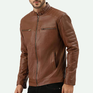 Camisas de Vestir de Alta Calidad con Nuevo Diseño Personalizado, Cuello Alto de Cuero Genuino, Bolsillos Delanteros, Chaqueta Transpirable, Venta en Línea - Product Image 6