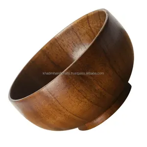 "Bol à soupe en bois écologique Natura Sip & Pot de rangement de cuisine en bois rustique, vaisselle de style moderne" - Product Image 4
