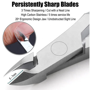 Cortador de uñas de acero inoxidable, cortador de cutículas, removedor de piel muerta, cortaúñas, recortador de uñas, herramientas para el cuidado de los dedos - Product Image 3