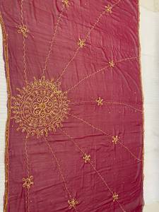 Hijab en Chiffon pour Femmes Musulmanes, Broderie de Pierres, Motif Floral Uni, Écharpe Quotidienne d'Hiver, 20 Couleurs, Haute Qualité, Respirant - Product Image 5