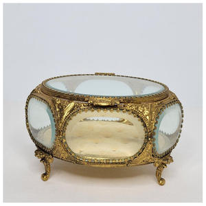 Boîtes à bijoux modernes en verre biseauté en laiton |   Organisateur de bijoux fait main, couleur et taille personnalisées, pour la décoration de la maison et les cadeaux - Product Image 3