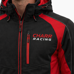 Veste à capuche softshell personnalisée pour la course moto, logo personnalisé, respirante, % polyester, vêtements de sport en gros - Product Image 6