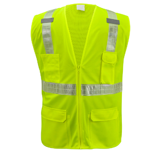 Chaleco de Seguridad Ajustable de Alta Visibilidad, Chaleco Reflectante para Trabajo en Exteriores y Construcción - Product Image 6