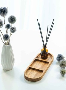 Plateau de service en bois avec poignées – Plateau léger et polyvalent pour le thé, le café, le petit-déjeuner, les collations - Product Image 5